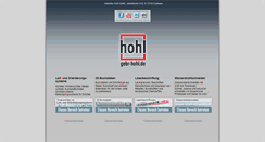 Desktop Screenshot of gebr-hohl.de